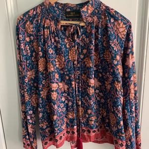 NAT by Natalie Martin floral shirt size M